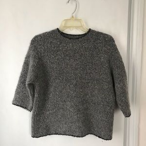 Relais Short Sleeve Boucle Sweater